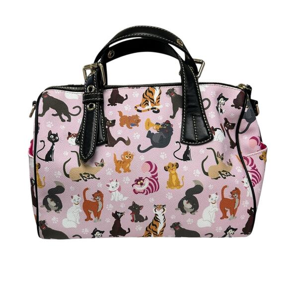 Dooney & Bourke 2019 Disney Cats Double Handle Leather Satchel Handbag - Picture 4 of 9